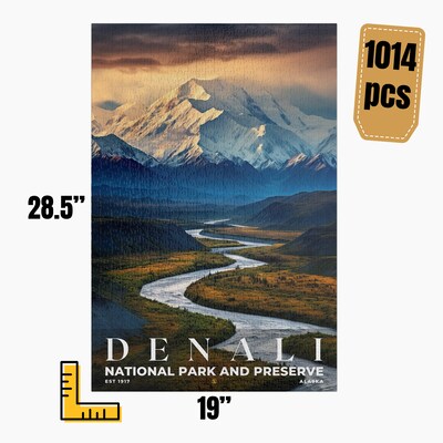 Denali National Park and Preserve Jigsaw Puzzle, Family Game, Holiday Gift | S10 - image5